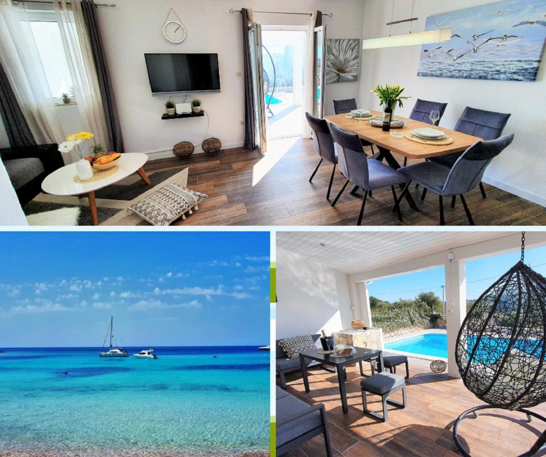 Anas Lagoon Holiday House With Pool At Azure Beach 말리 드르베니크 외부 사진